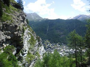 view of Zermatt from edelweiss